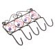 White Red Leaf Ceramic Tiles Hooks Online
